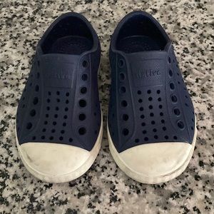 Navy blue Native Shoes